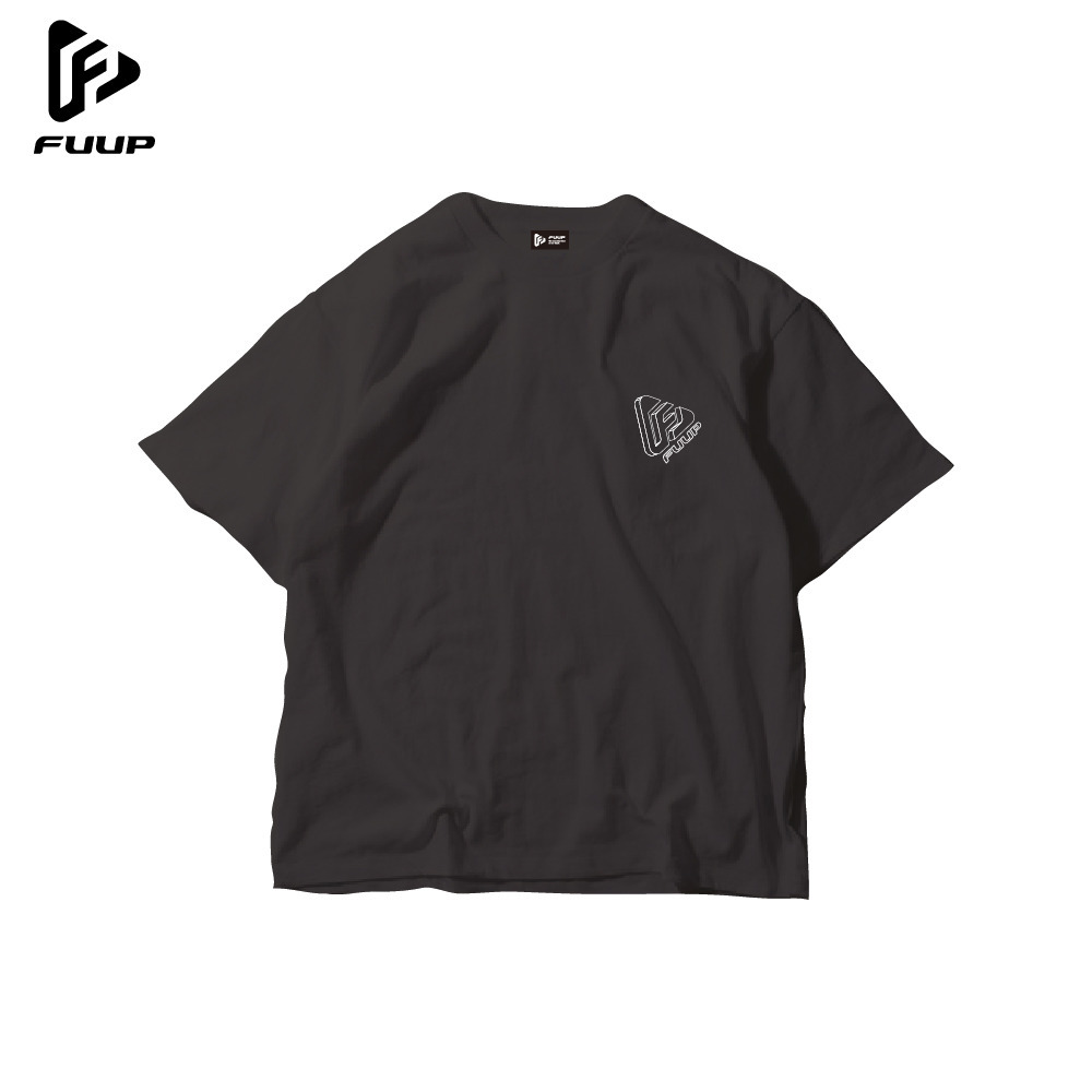 【FUUP】ビッグシルエットステッカーTシャツ 詳細画像 ブラック 1