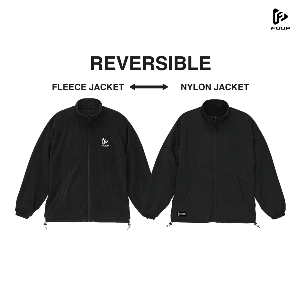 【FUUP】フリース/リバーシブルジャケット 詳細画像 ブラック 1