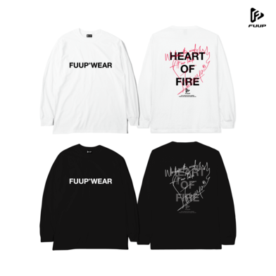 【FUUP】HEART OF FIRE　長袖Tシャツ