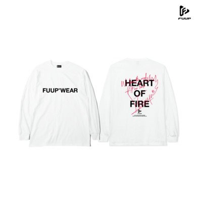 【FUUP】HEART OF FIRE　長袖Tシャツ
