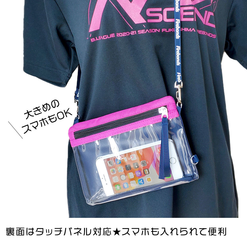 タッチパネル対応 スマホとチケットが入るブースターウオレット 福島ファイヤーボンズ B League Bリーグ 公式オンラインショップ