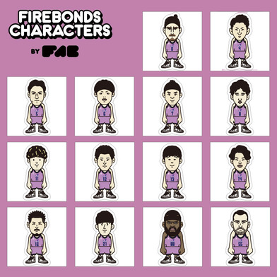 【FIREBONDS CHARACTERS BY FAB】フレークシール