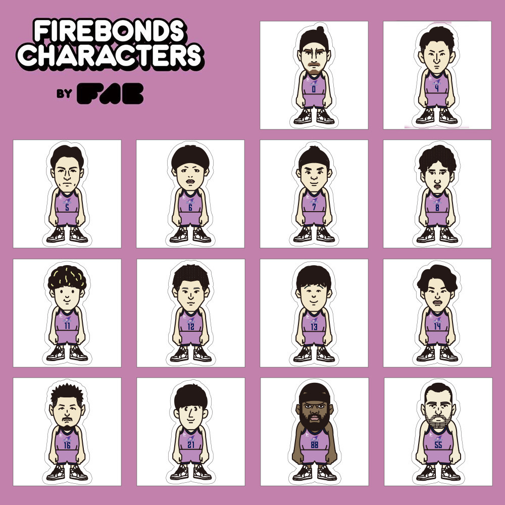 【FIREBONDS CHARACTERS BY FAB】フレークシール 詳細画像 1