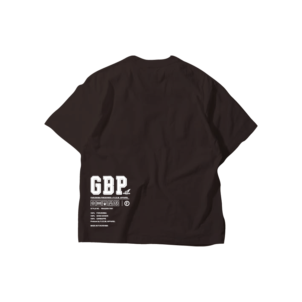 福島アパレルコラボ　GBP(がんばっぺ)Tシャツ 詳細画像 2
