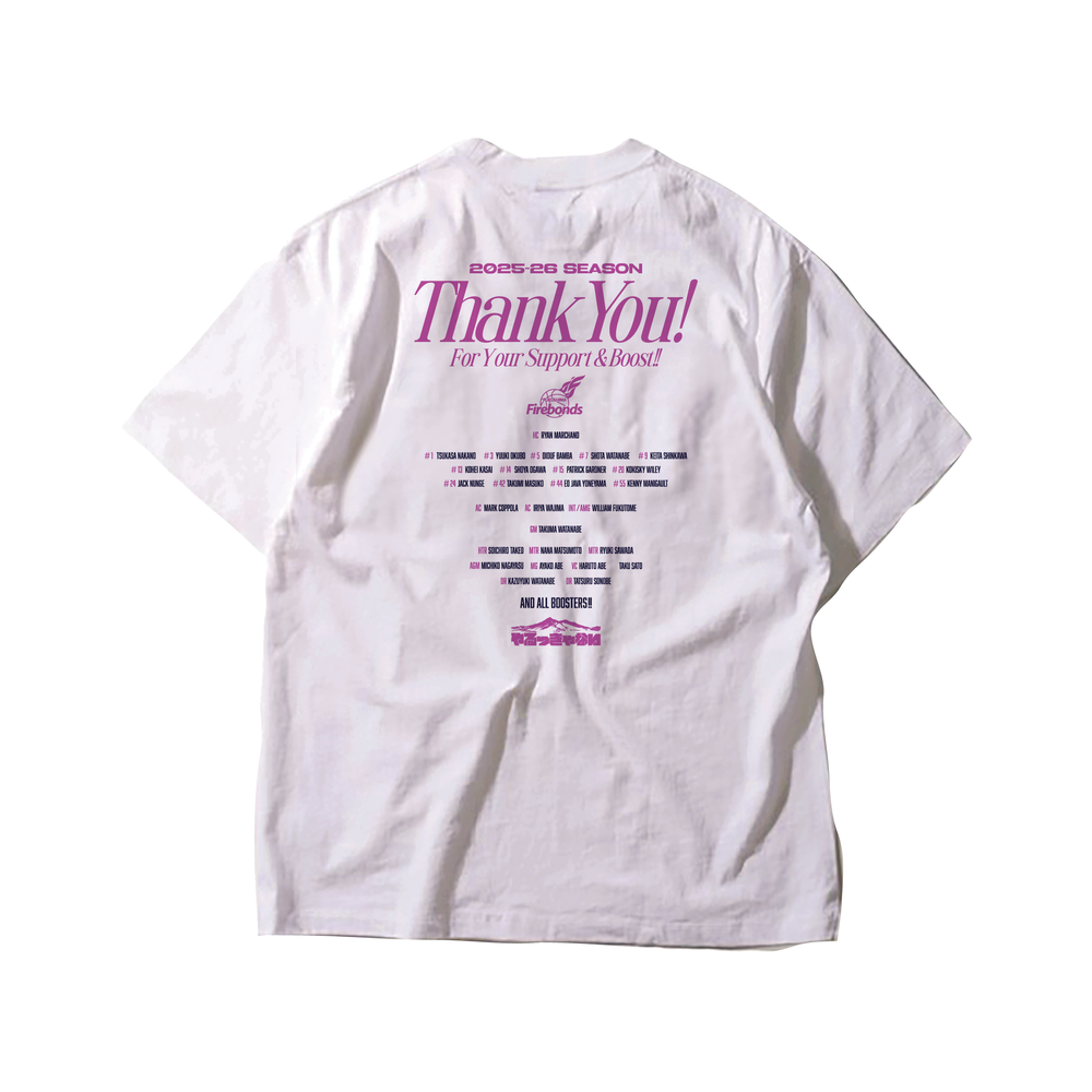 ※受注期間　5/21（木）　12：00～5/31（日）23：59※「2025-26 SEASON THANK YOU BOOST」&nbsp; Tシャツ 詳細画像 1カラー 2