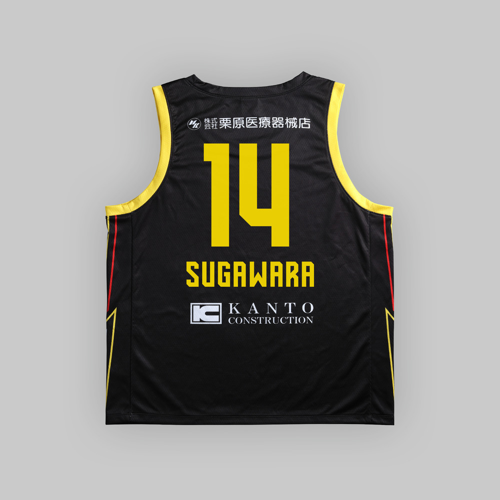 2022-23レプリカユニフォーム（ホーム/ブラック）#14 菅原 暉選手(SUGAWARA) 詳細画像 2