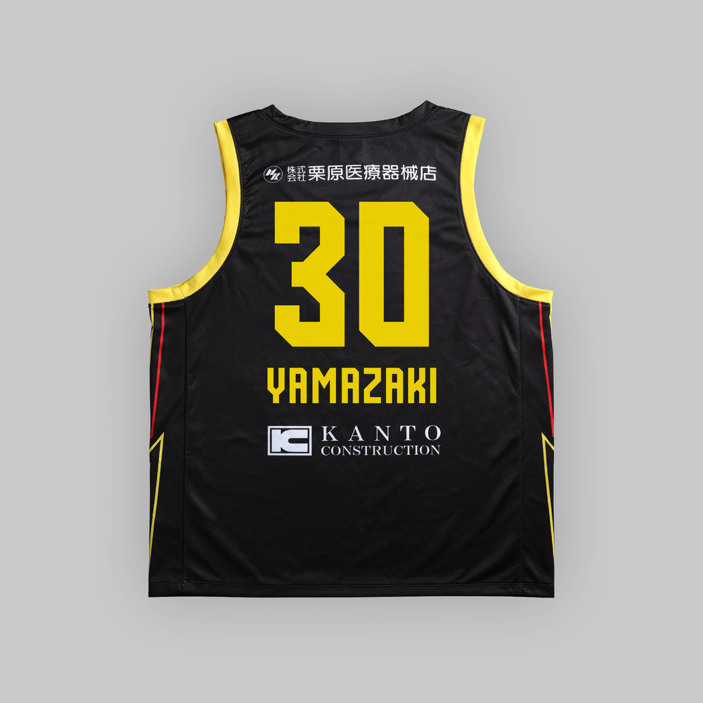 2022-23レプリカユニフォーム（ホーム/ブラック）#30 山崎 稜選手(YAMAZAKI) 詳細画像 2