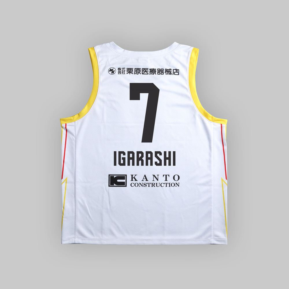 2022-23レプリカユニフォーム（アウェー/ホワイト）#7 五十嵐 圭選手(IGARASHI) 詳細画像 2