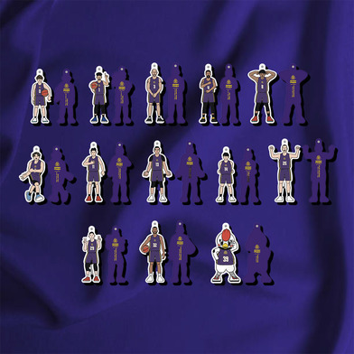 Hoops Peeps2024-25 アクリルキーホルダー_パープル