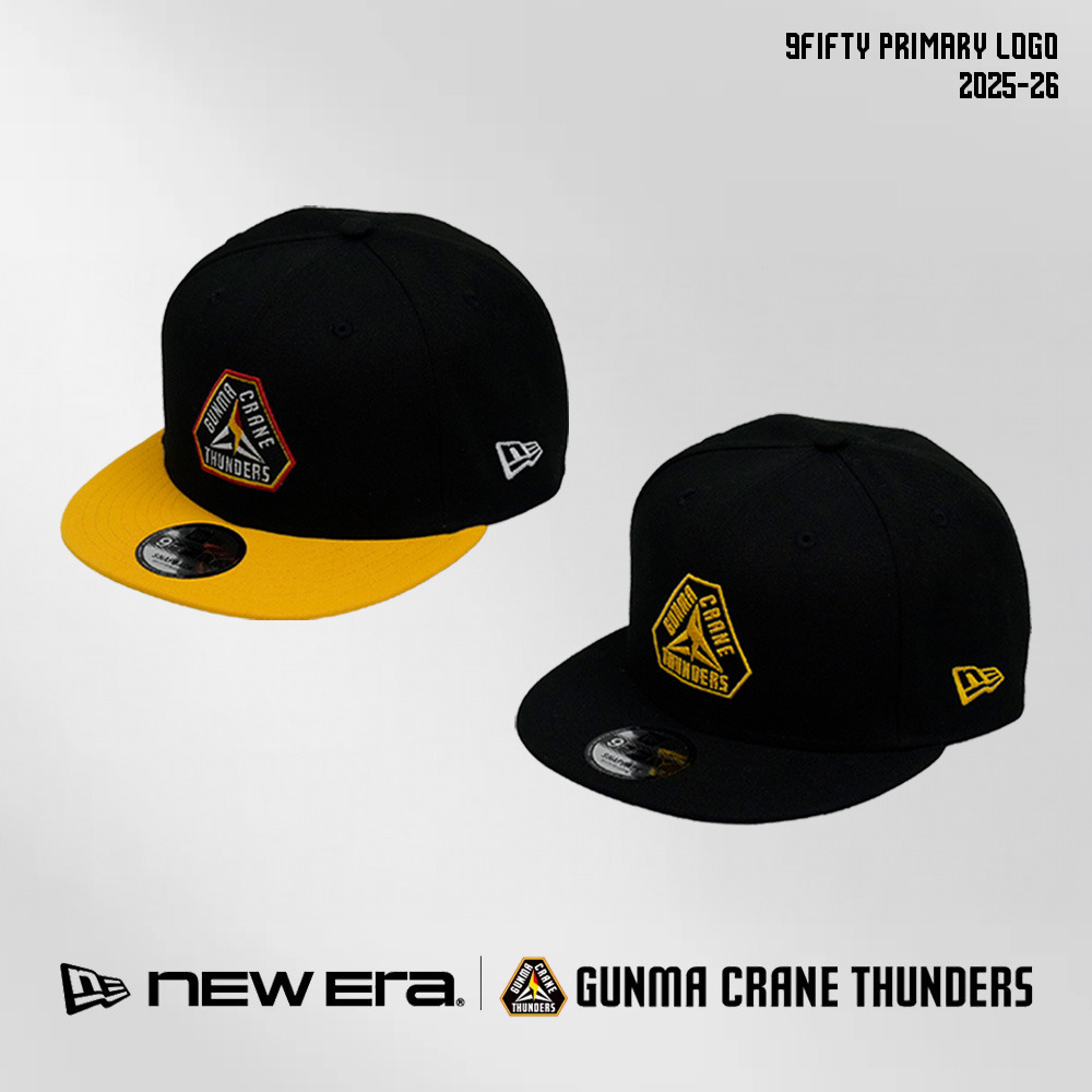 NEW ERA×BLG×GCT 9FIFTY スナップバックキャップ 2025-26 詳細画像 ブラック×イエロー / PRIMARY LOGO 1