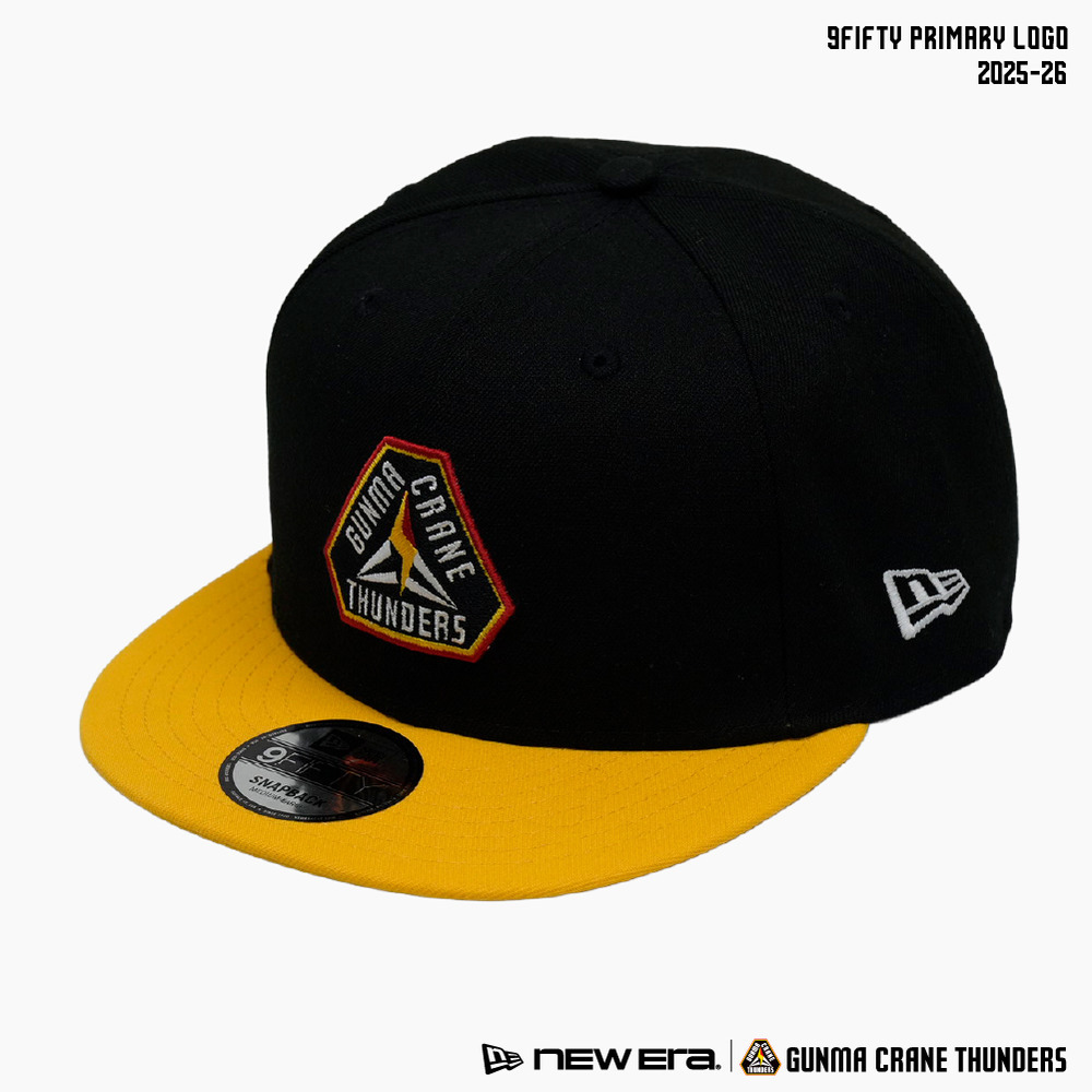 NEW ERA×BLG×GCT 9FIFTY スナップバックキャップ 2025-26 詳細画像 ブラック×イエロー / PRIMARY LOGO 2