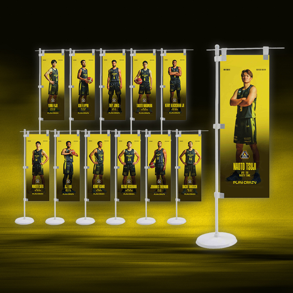 GUNMA CRANE THUNDERS キービジュアル グッズ各種 2025-26 詳細画像 ミニのぼり 1