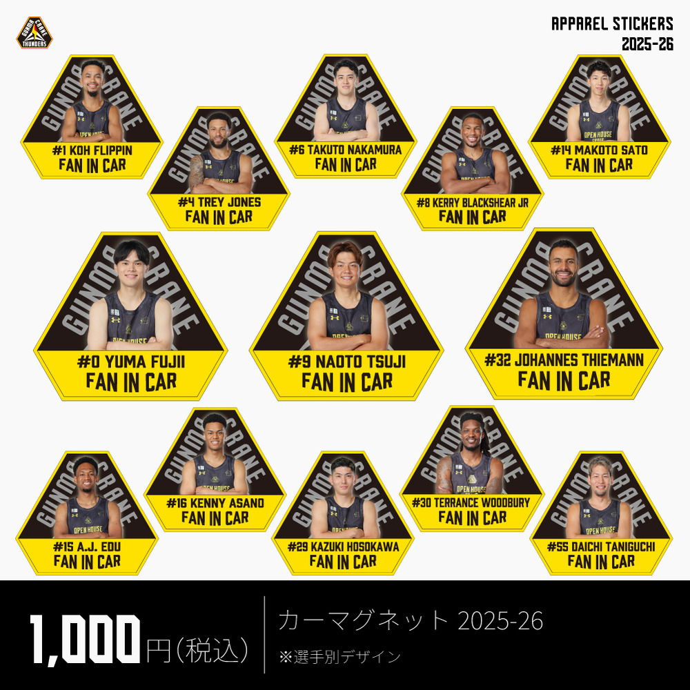 【EC限定】 カーマグネット 2025-26 詳細画像 #4 トレイ・ジョーンズ選手 2