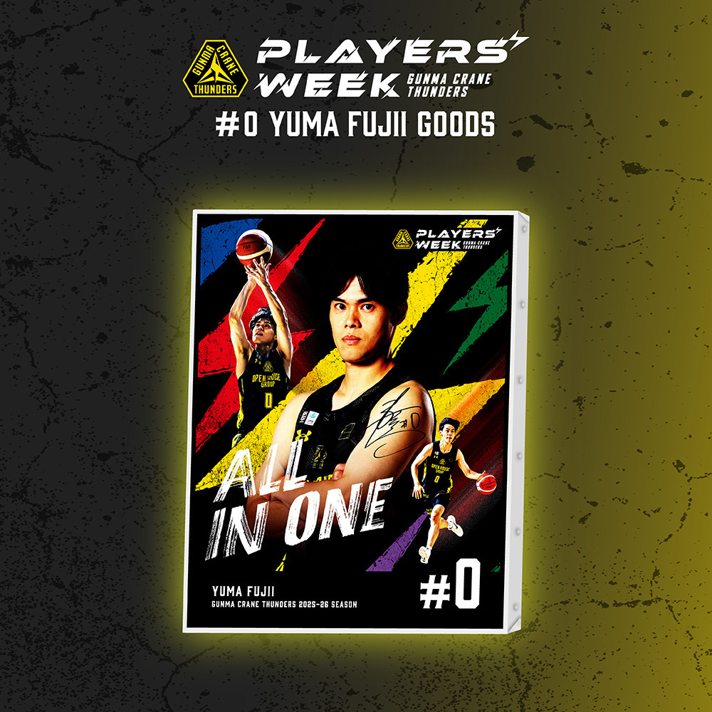 【EC限定】 PLAYER'S WEEK 藤井祐眞選手 記念グッズ 2025-26 詳細画像 キャンバスボード 1