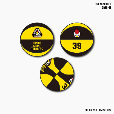 GCTミニボール ブラック×イエロー 2025-26