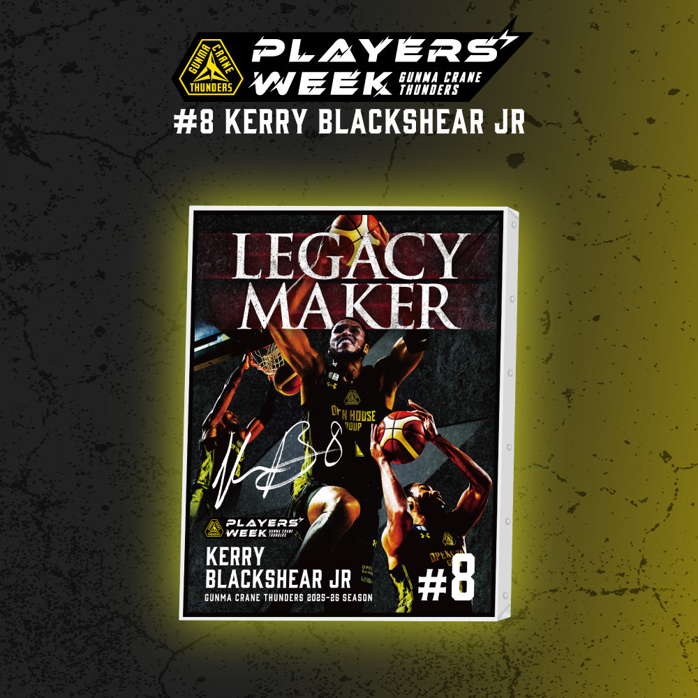 【EC限定】 PLAYER'S WEEK ケリー・ブラックシアー・ジュニア選手 記念グッズ 2025-26 詳細画像 キャンバスボード 1