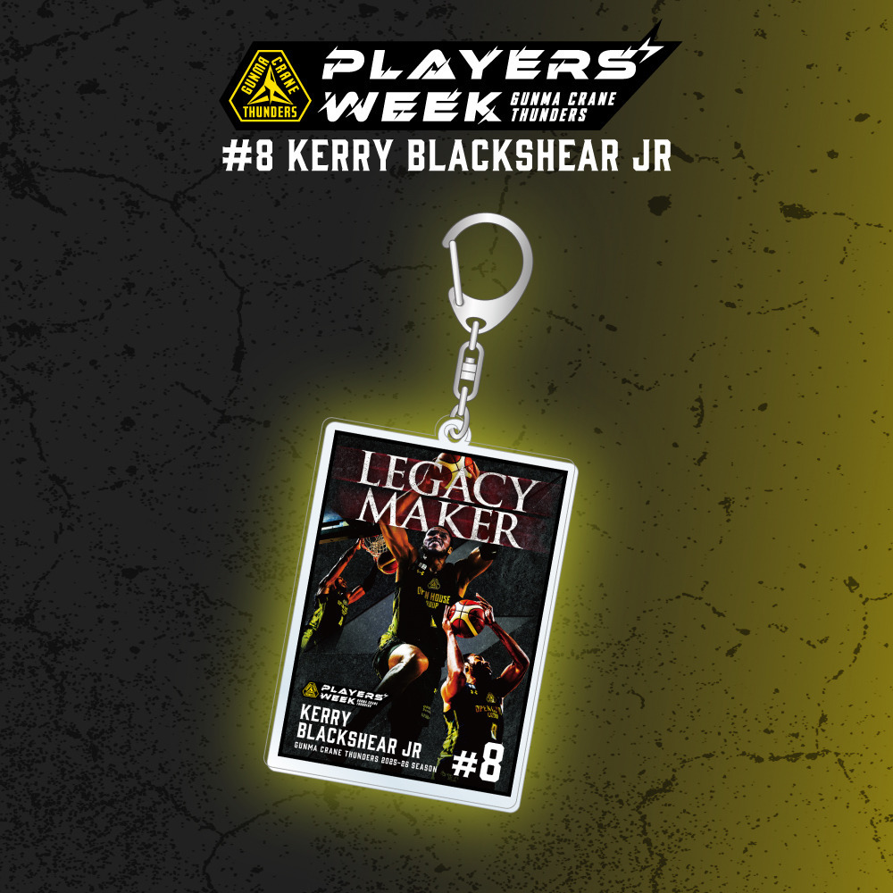 【EC限定】 PLAYER'S WEEK ケリー・ブラックシアー・ジュニア選手 記念グッズ 2025-26 詳細画像 キーホルダー 1