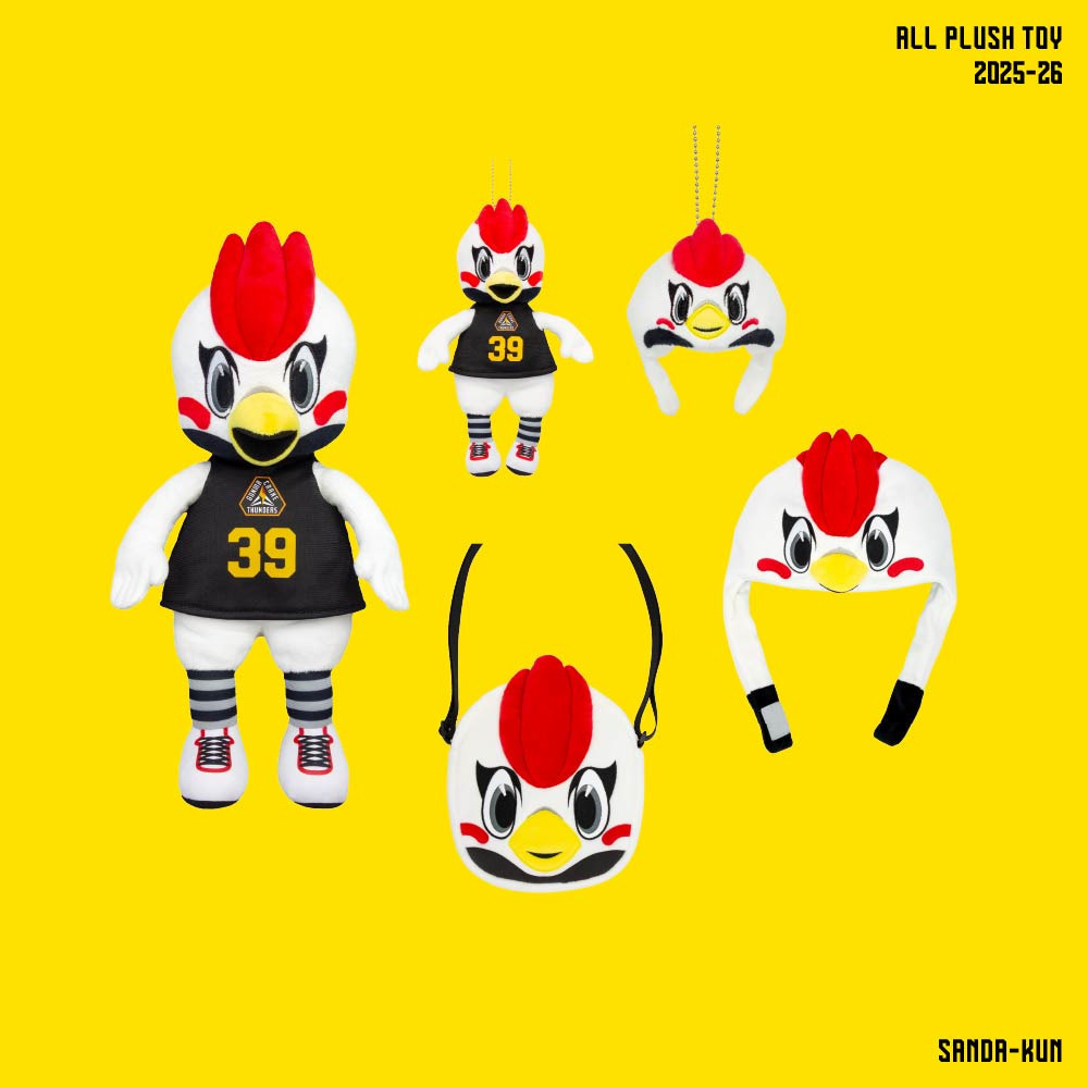 サンダくん リニューアルグッズ 各種 2025-26｜群馬クレインサンダーズ