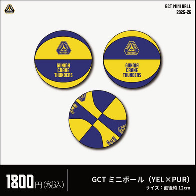 GCTミニボール イエロー×パープル 2025-26