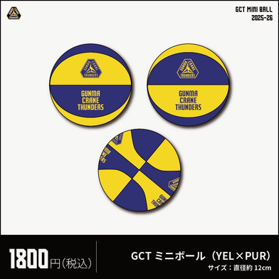 GCTミニボール イエロー×パープル 2025-26