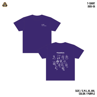 選手描き下ろしサンダくん似顔絵 Tシャツ 2025-26