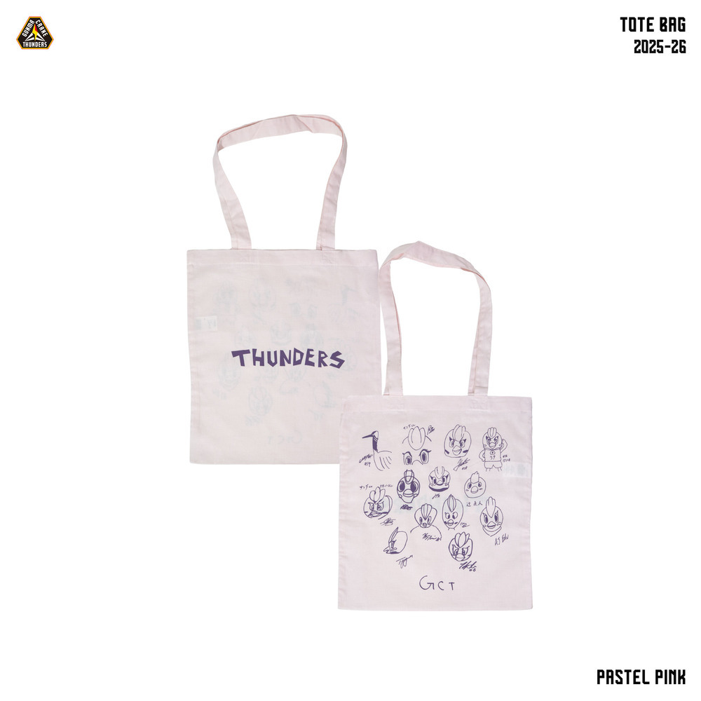 選手描き下ろしサンダくん似顔絵 トートバッグ 2025-26 詳細画像 パステルピンク 1