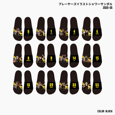 【EC限定】 プレーヤーズイラスト シャワーサンダル 2025ｰ26