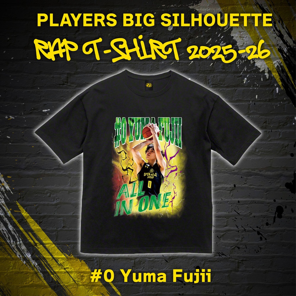プレーヤーズ ビッグシルエットラップTシャツ 2025-26 詳細画像 #0 藤井祐眞選手 1