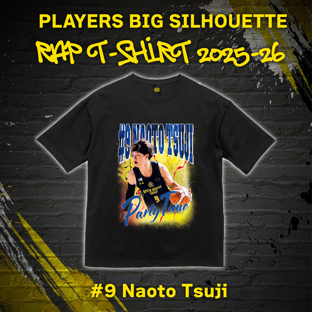 プレーヤーズ ビッグシルエットラップTシャツ 2025-26 詳細画像 #9 辻直人選手 1