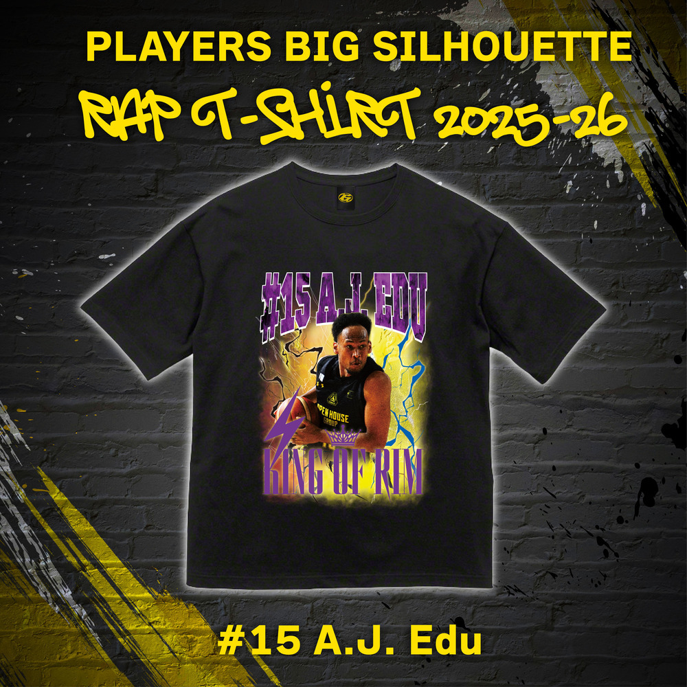 プレーヤーズ ビッグシルエットラップTシャツ 2025-26 詳細画像 #15 エージェー・エドゥ選手 1
