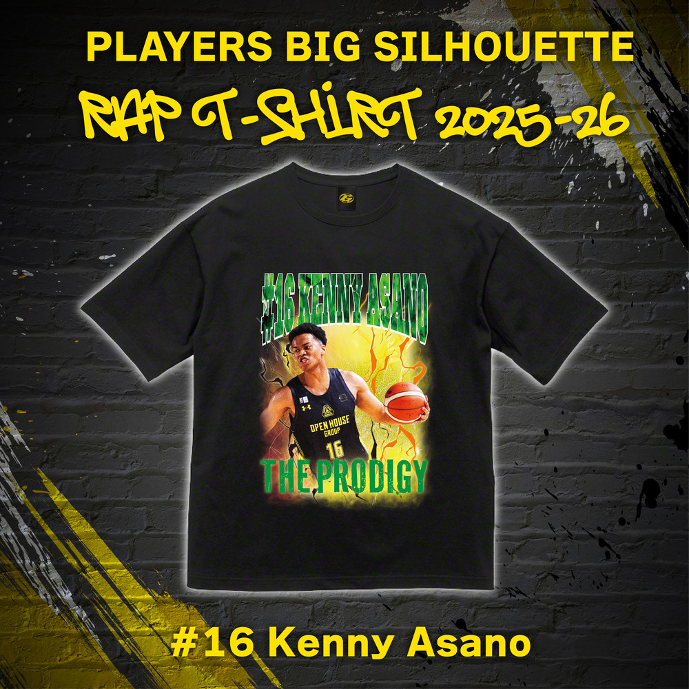 プレーヤーズ ビッグシルエットラップTシャツ 2025-26 詳細画像 #16 淺野ケニー選手 1