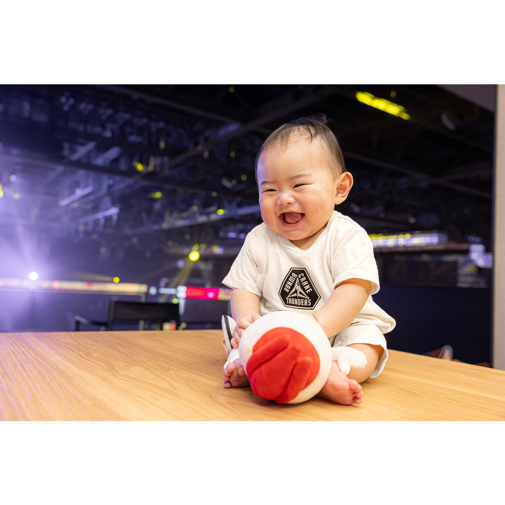 【EC限定】 刺繍ベビーカバーオール 5.6オンス 2025-26 【サンダくん振り向きver.】 詳細画像 ブラック 2