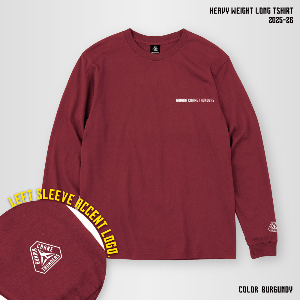 【EC限定】 ロングスリーブTシャツ ヘビー5.6オンス 2025-26 【プライマリーロゴ】 詳細画像 バーガンディ 1