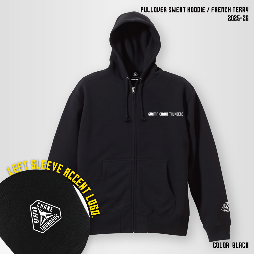 【EC限定】 スウェットプルオーバーパーカー 10.0オンス 2025-26 【プライマリーロゴ】 詳細画像 ブラック 2