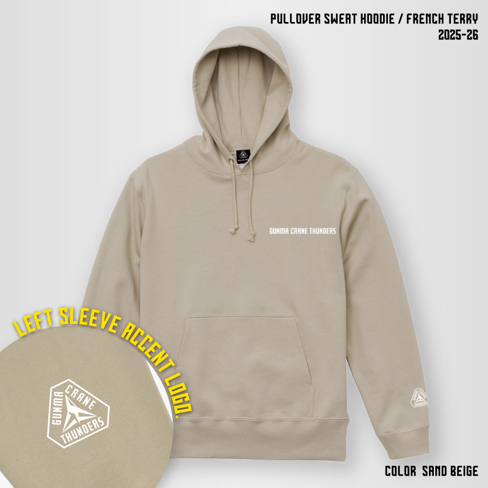 【EC限定】 スウェットプルオーバーパーカー 10.0オンス 2025-26 【プライマリーロゴ】 詳細画像 サンドベージュ 1