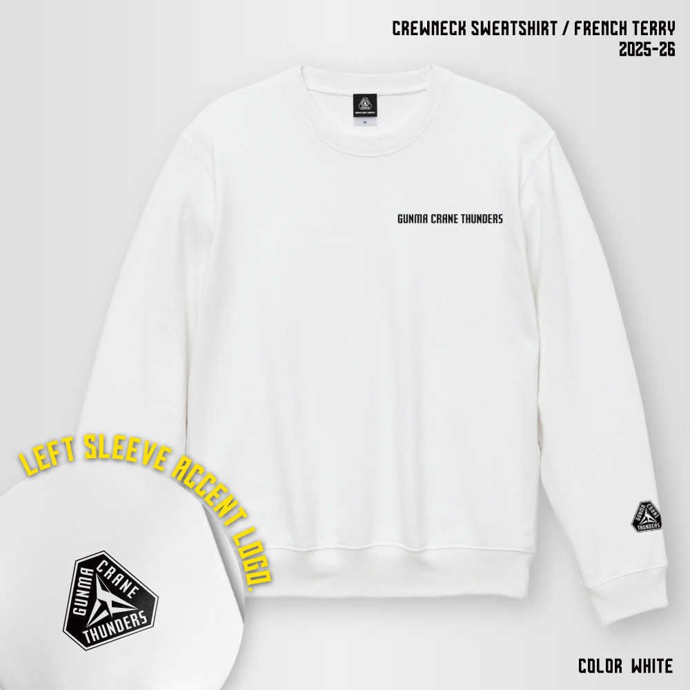 【EC限定】 クルーネックスウェット 10.0オンス 2025-26 【プライマリーロゴ】 詳細画像 ホワイト 1