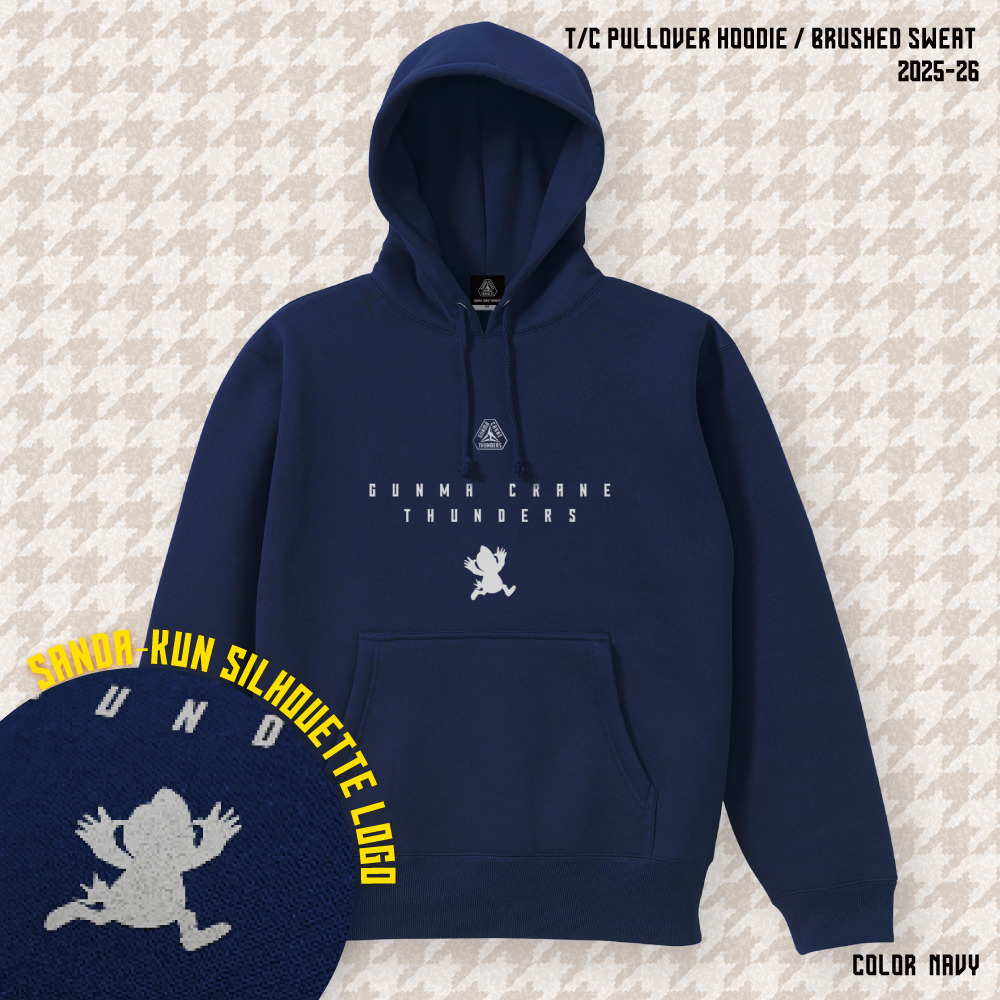 【EC限定】 スウェットプルオーバーパーカー サンダくんシルエット 10.0オンス 裏起毛 2025-26 詳細画像 ネイビー 1