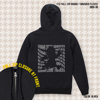 【EC限定】 スウェットフルジップパーカー サンダくんシルエット バックプリント 10.0オンス 裏起毛 2025-26