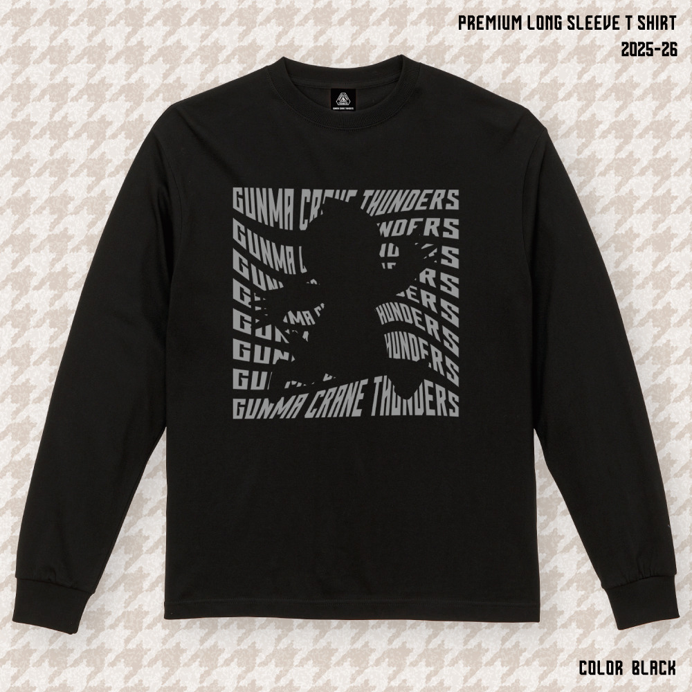 【EC限定】 プレミアムロングスリーブTシャツ サンダくんシルエット 6.2オンス 2025-26 詳細画像 ブラック 1