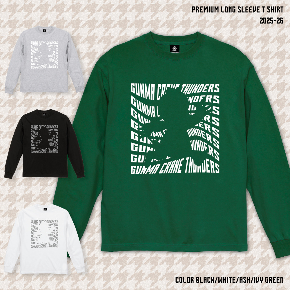 【EC限定】 プレミアムロングスリーブTシャツ サンダくんシルエット 6.2オンス 2025-26 詳細画像 ホワイト 3