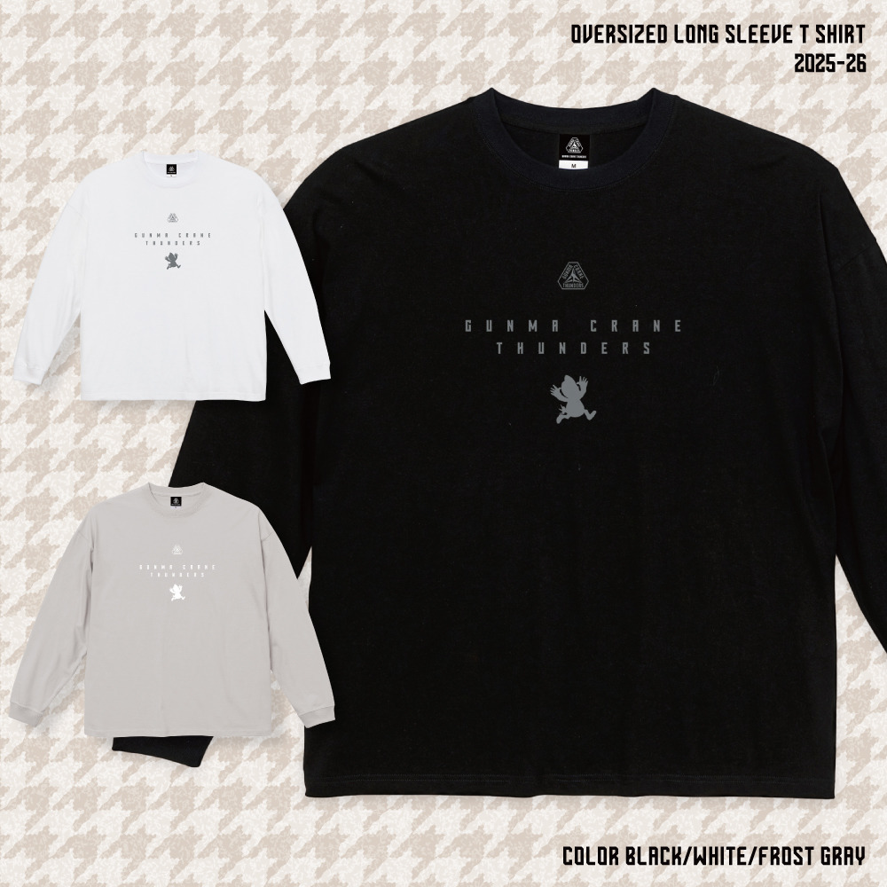 【EC限定】 ビッグシルエットロングスリーブTシャツ サンダくんシルエット 5.6オンス 2025-26 詳細画像 ホワイト 3