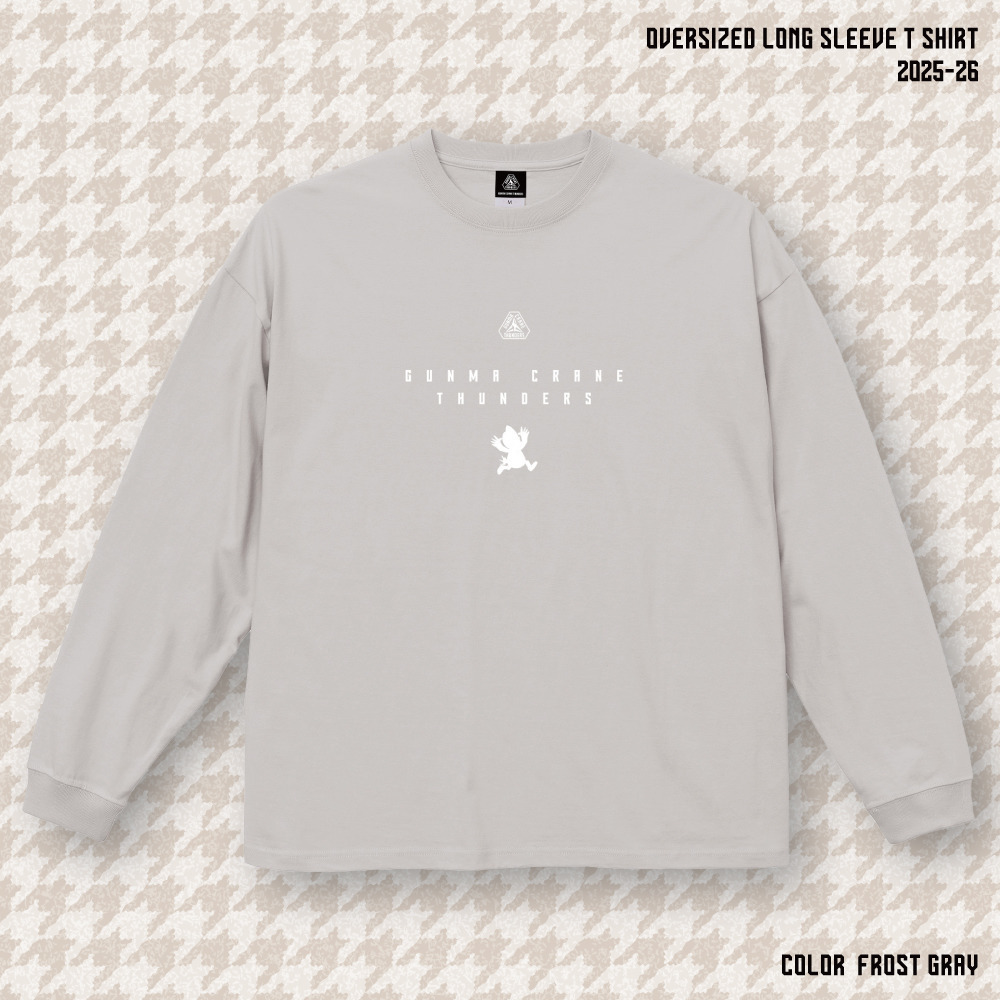 【EC限定】 ビッグシルエットロングスリーブTシャツ サンダくんシルエット 5.6オンス 2025-26 詳細画像 フロストグレー 1