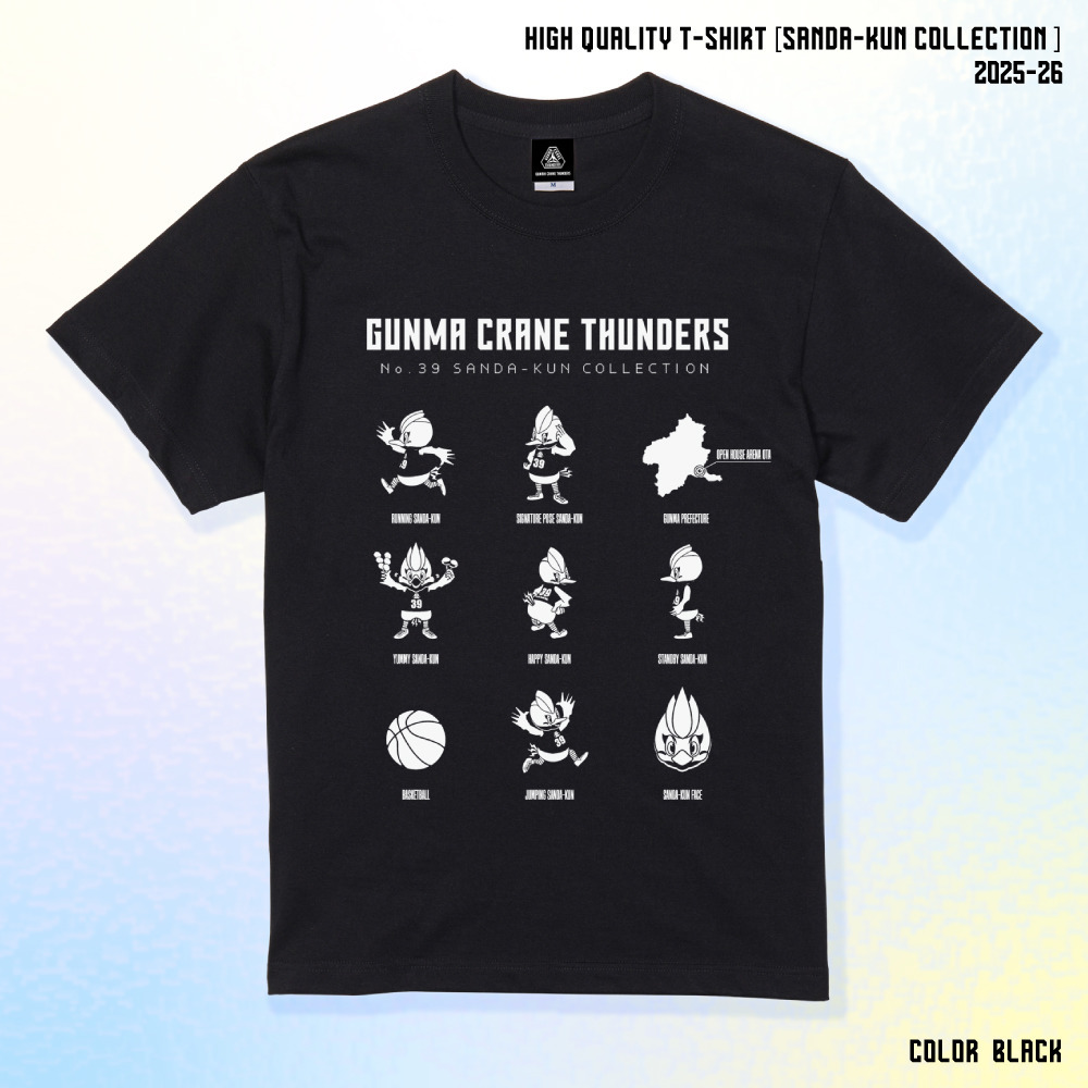 【EC限定】 ハイクオリティーTシャツ サンダくんコレクション 5.6オンス 2025-26 詳細画像 ブラック 1