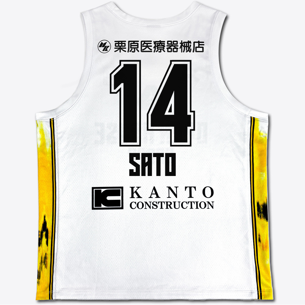 【公式】 レプリカユニフォーム 2025-26 (アウェー/ホワイト) 【初期ロット期間限定受注開始！】 詳細画像 #14 佐藤誠人選手 3