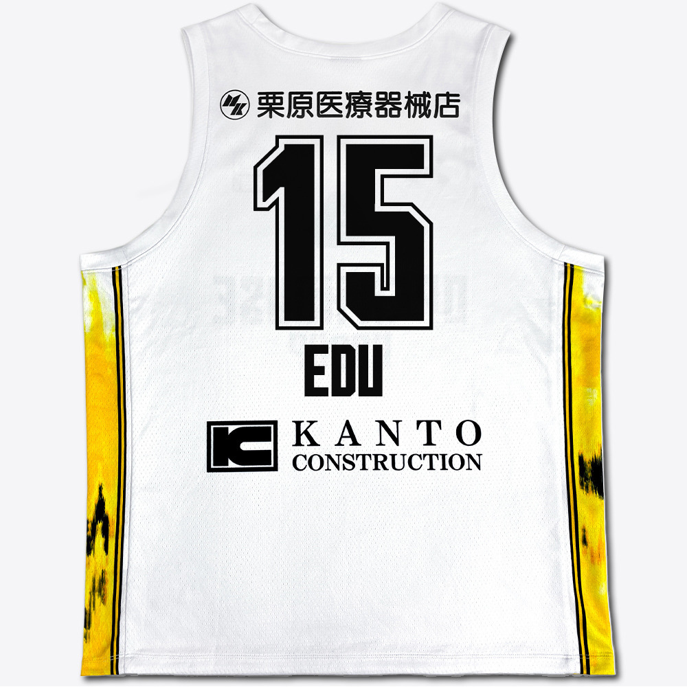 【公式】 レプリカユニフォーム 2025-26 (アウェー/ホワイト) 【初期ロット期間限定受注開始！】 詳細画像 #15 エージェー・エドゥ選手 3