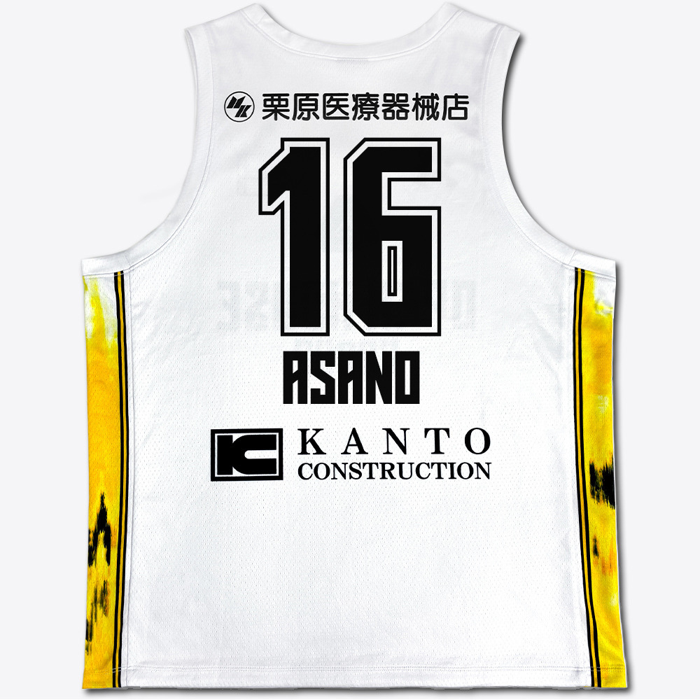 【公式】 レプリカユニフォーム 2025-26 (アウェー/ホワイト) 【初期ロット期間限定受注開始！】 詳細画像 #16 淺野ケニー選手 3