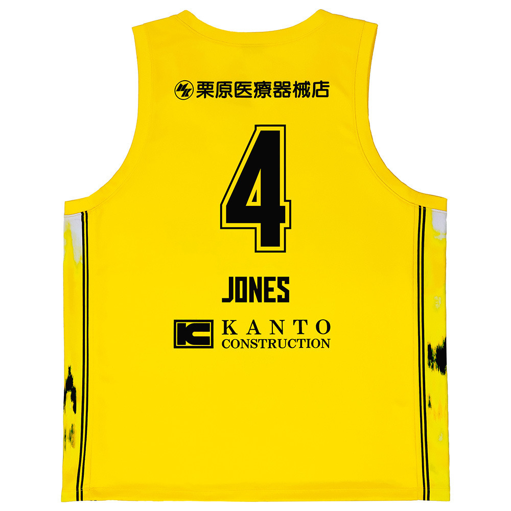 【公式】 レプリカユニフォーム イエロー 2025-26 (PLAY CRAZY YELLOW UNIFORM) 詳細画像 #4 トレイ・ジョーンズ選手 2