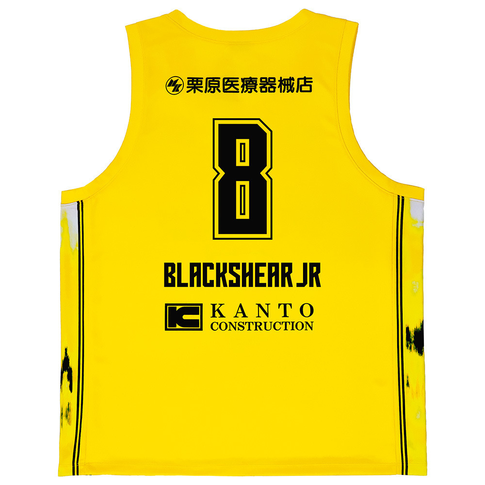 【公式】 レプリカユニフォーム イエロー 2025-26 (PLAY CRAZY YELLOW UNIFORM) 詳細画像 #8 ケリー・ブラックシアー・ジュニア選手 2