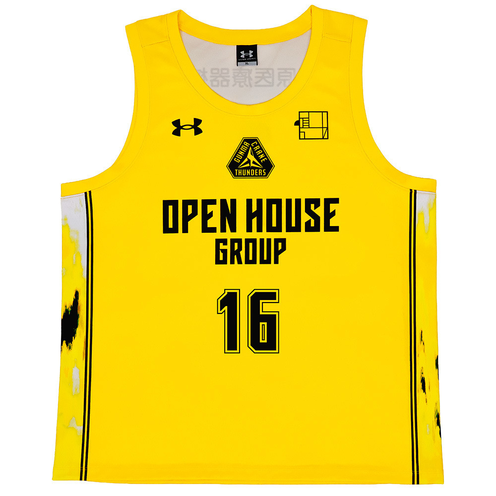 【公式】 レプリカユニフォーム イエロー 2025-26 (PLAY CRAZY YELLOW UNIFORM) 詳細画像 #16 淺野ケニー選手 1