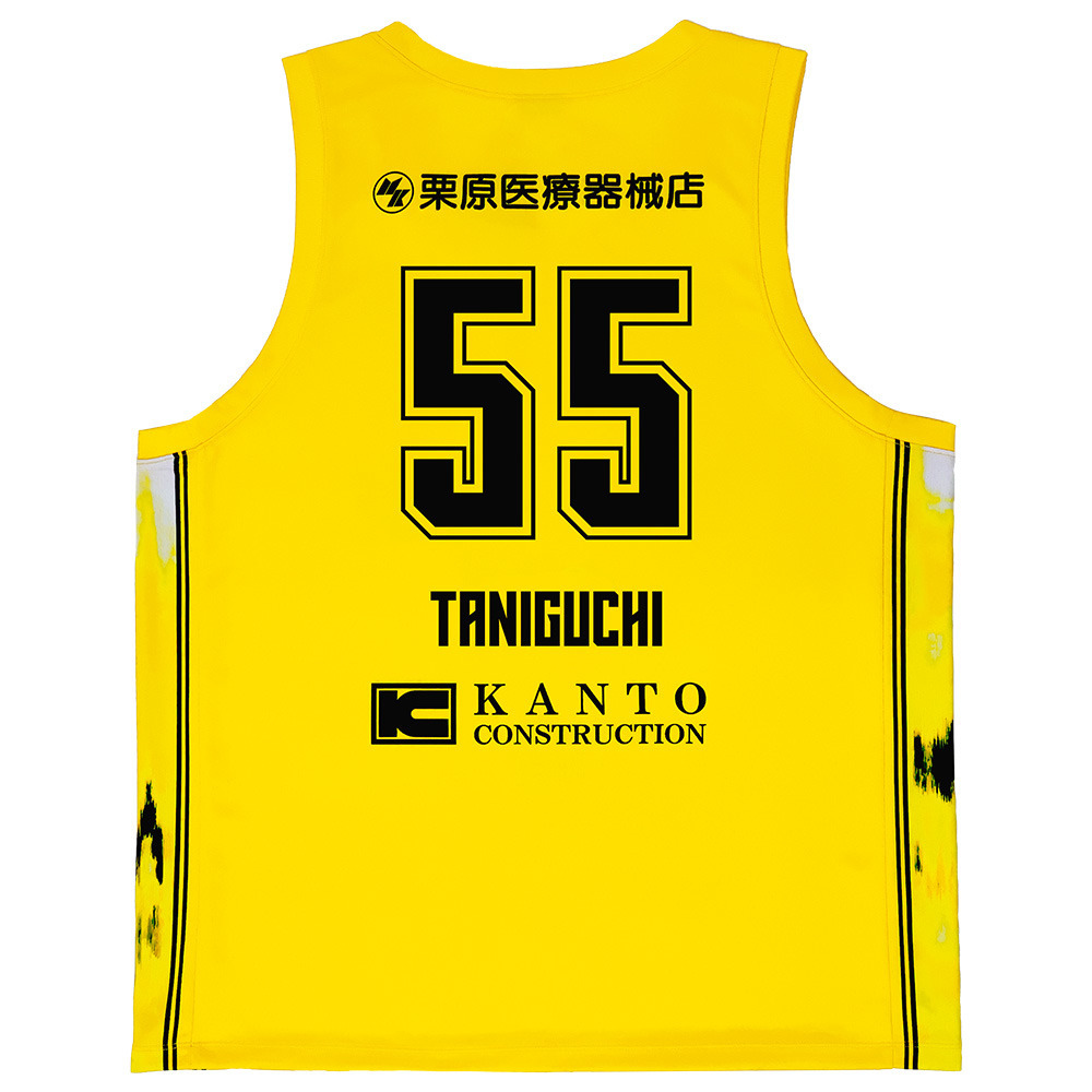 【公式】 レプリカユニフォーム イエロー 2025-26 (PLAY CRAZY YELLOW UNIFORM) 詳細画像 #55 谷口大智選手 2